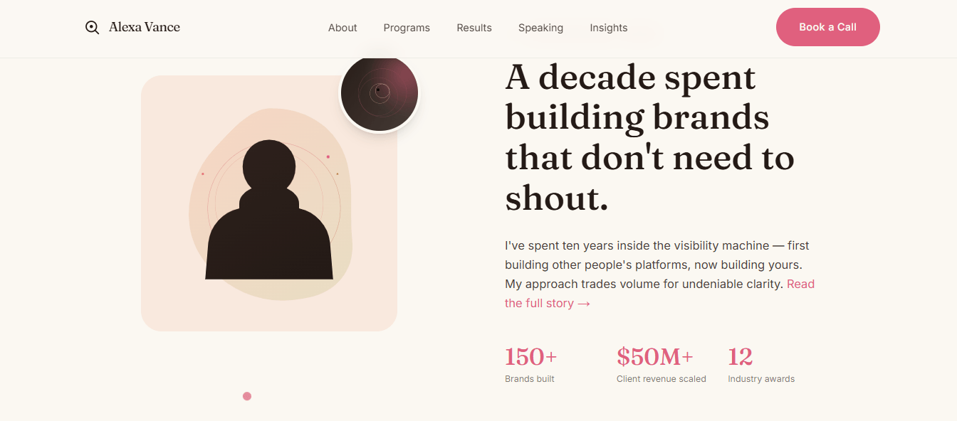 Vance — Personal Brand Strategist Website Template